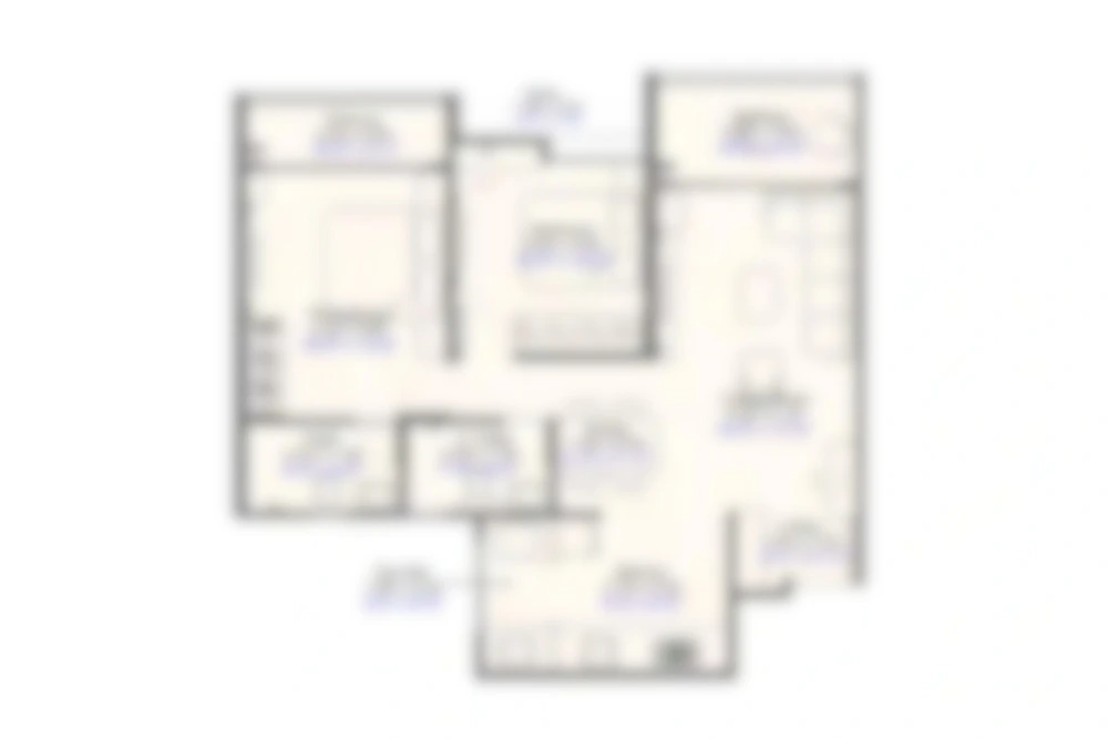 2 BHK Floor Plan